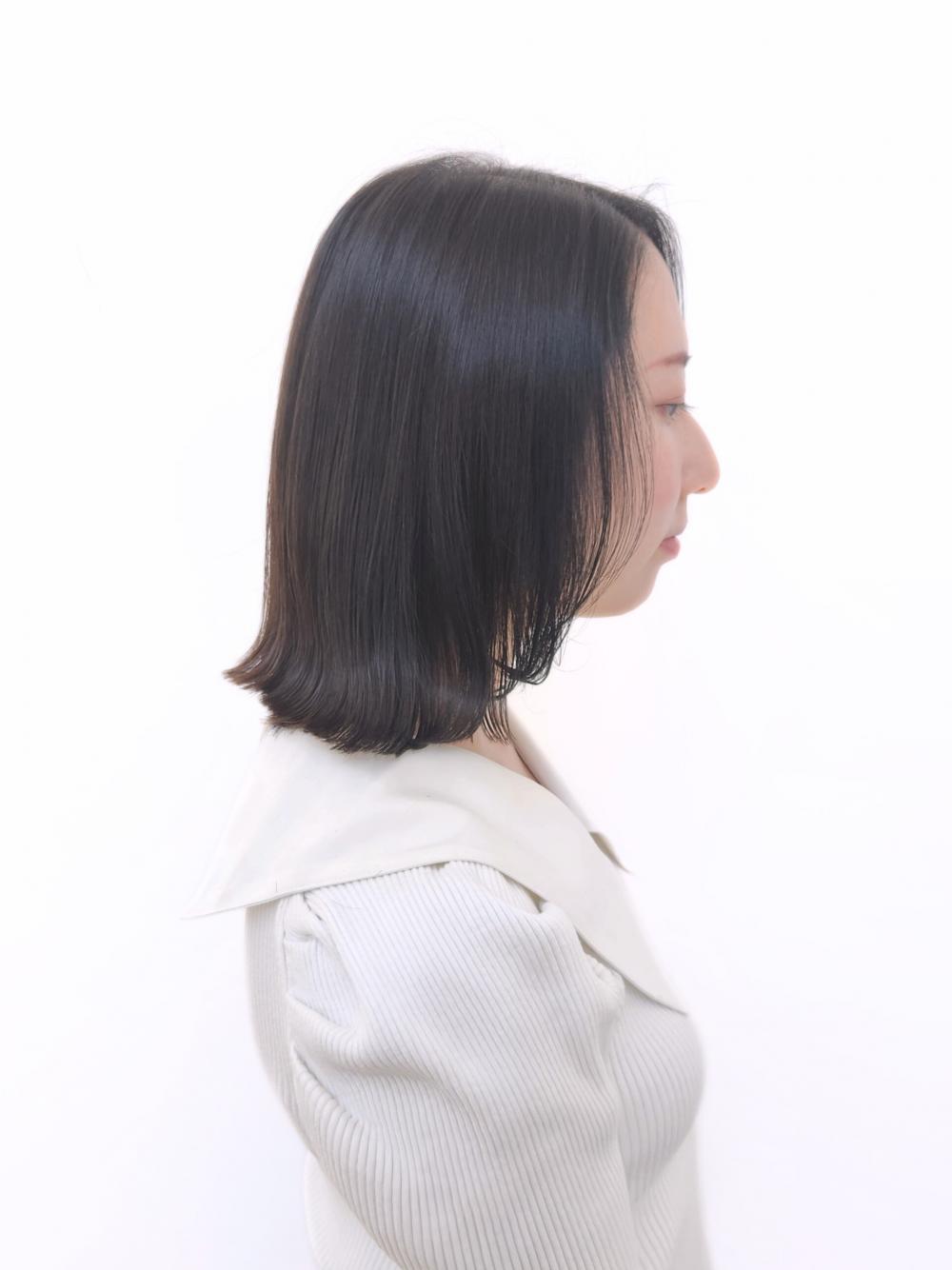 ナチュラルボブのナチュラルグレージュ｜サブ写真③