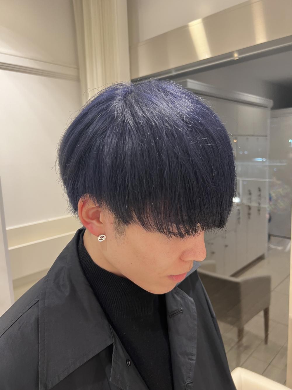 ネイビー　マッシュ