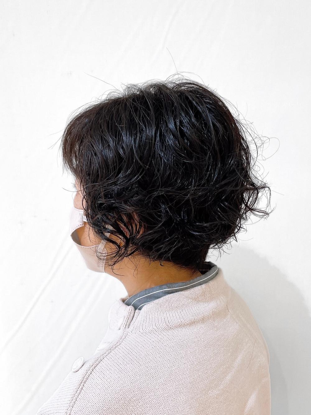大人ショートパーマ