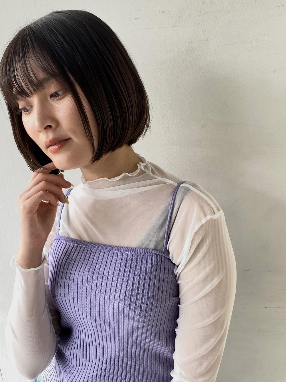 シンプル切りっぱなしボブ｜サブ写真③