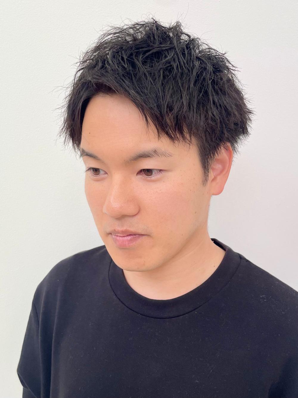 ソフトツイストパーマで作る、スパイキーショート