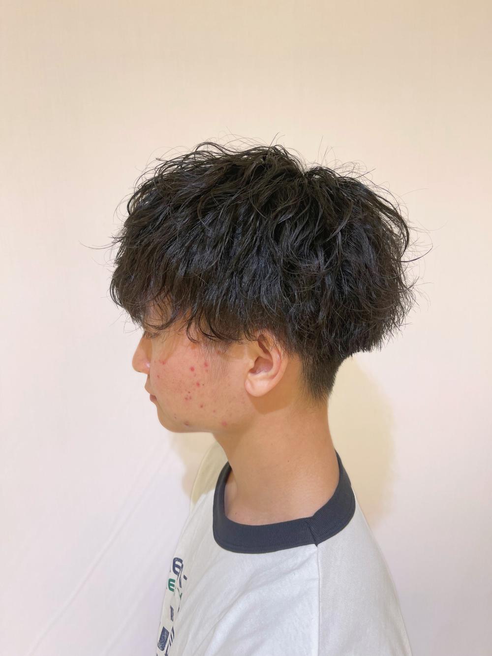 波巻きパーマ