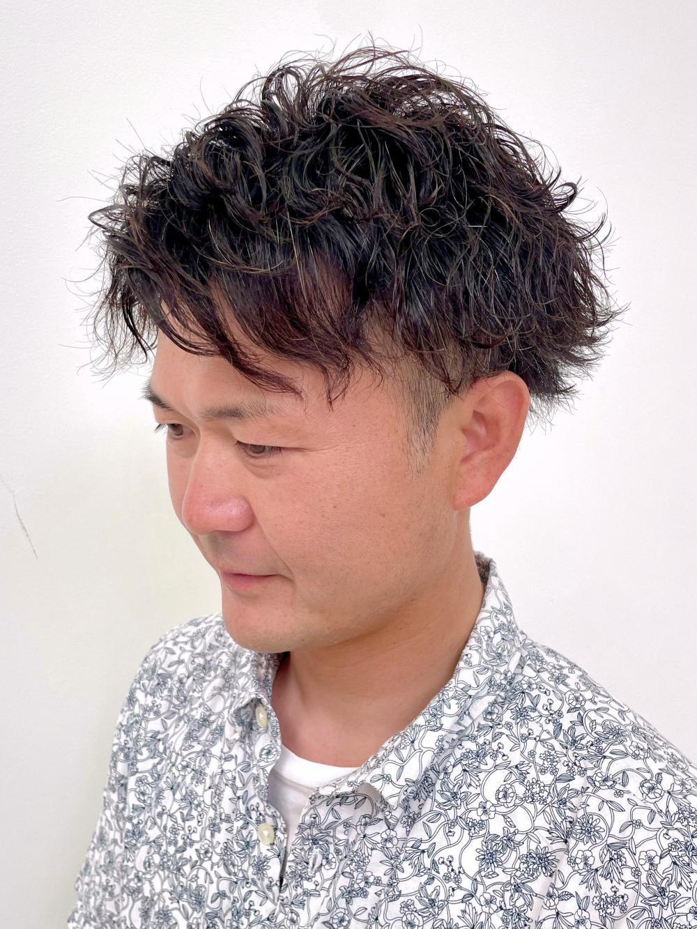 波巻きツイストスパイラルパーマ