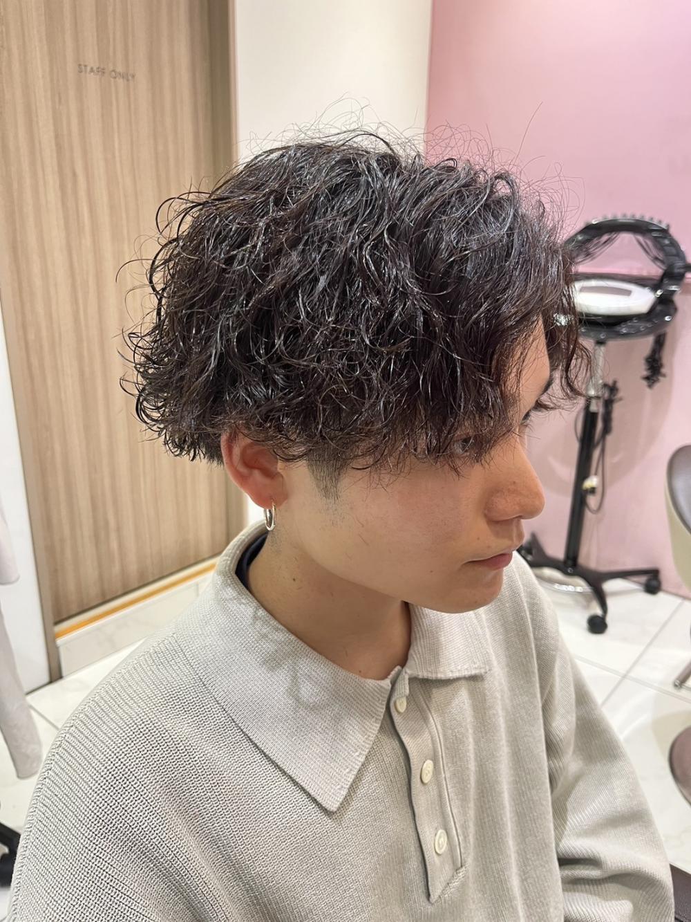 ツイスパ波巻きMIXパーマ