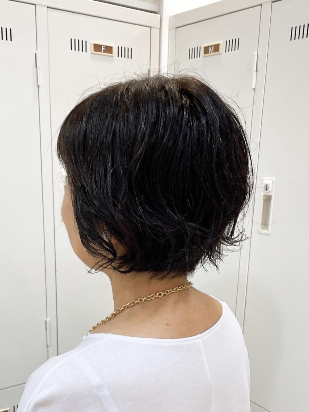 大人ボブパーマ