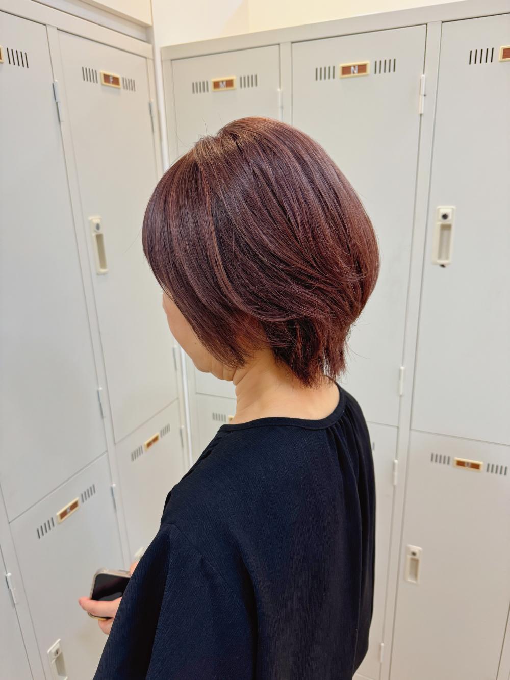 白髪ぼかしハイライトスタイル