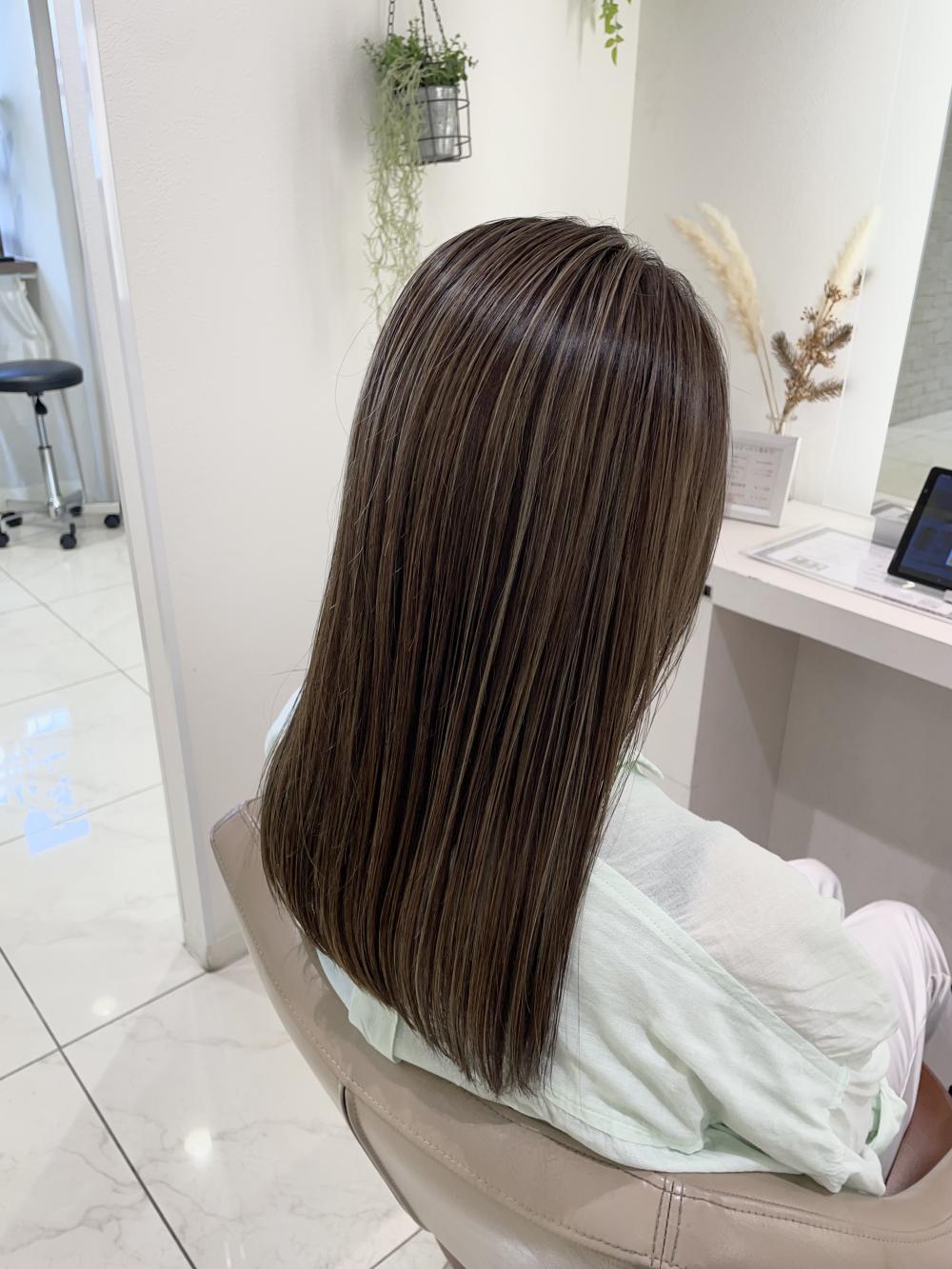 白髪ぼかし馴染ませハイライト