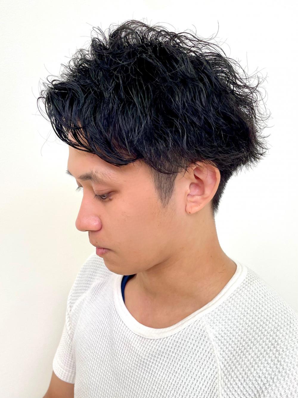 波巻きツイストスパイラルパーマ