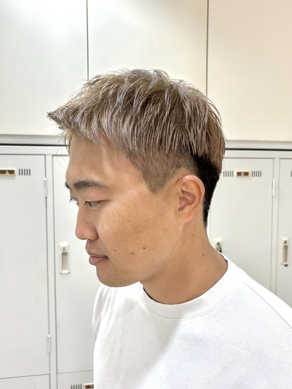 ベリーショート×ミルクティーベージュ