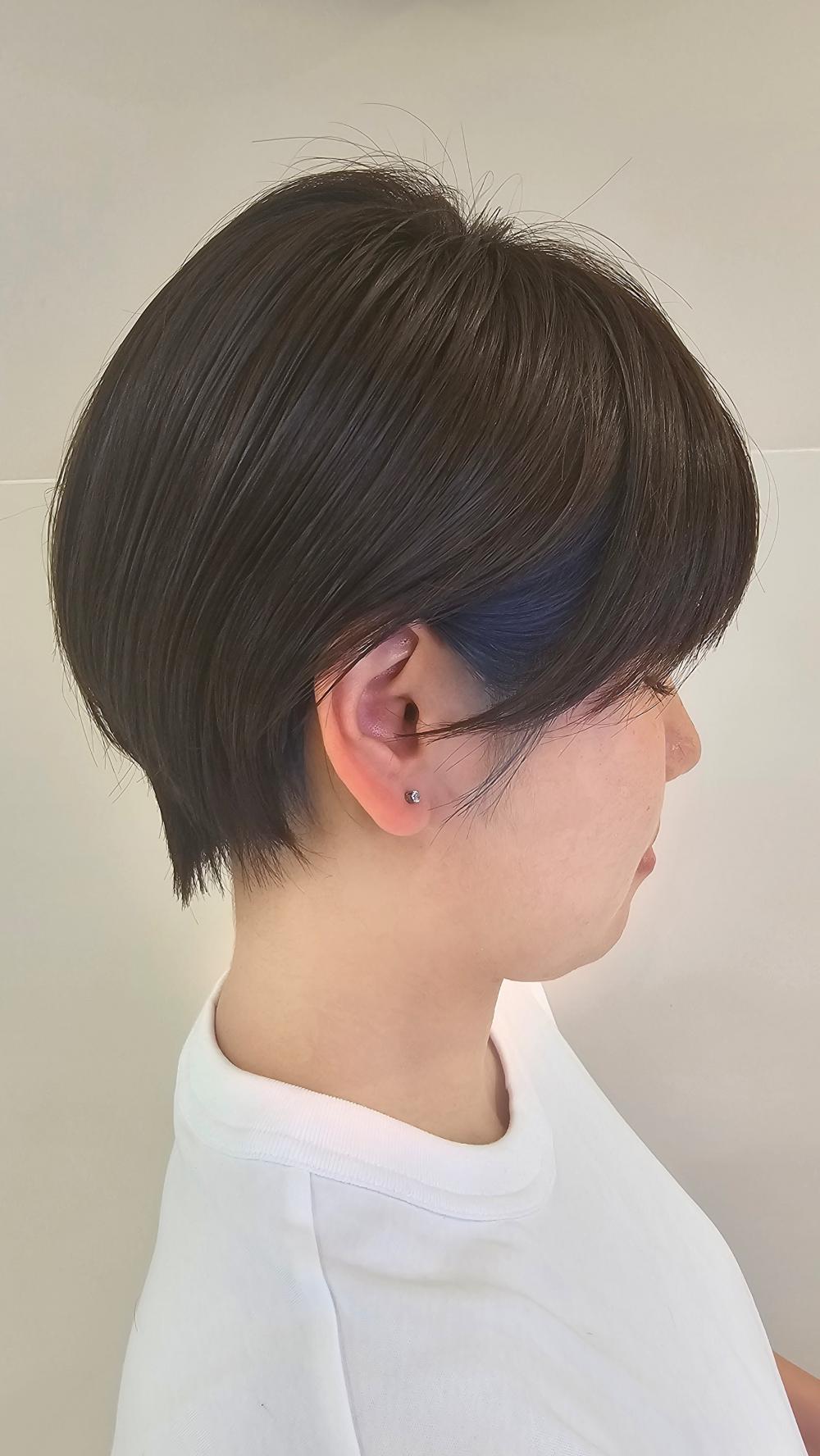 マッシュショート×インナーカラー