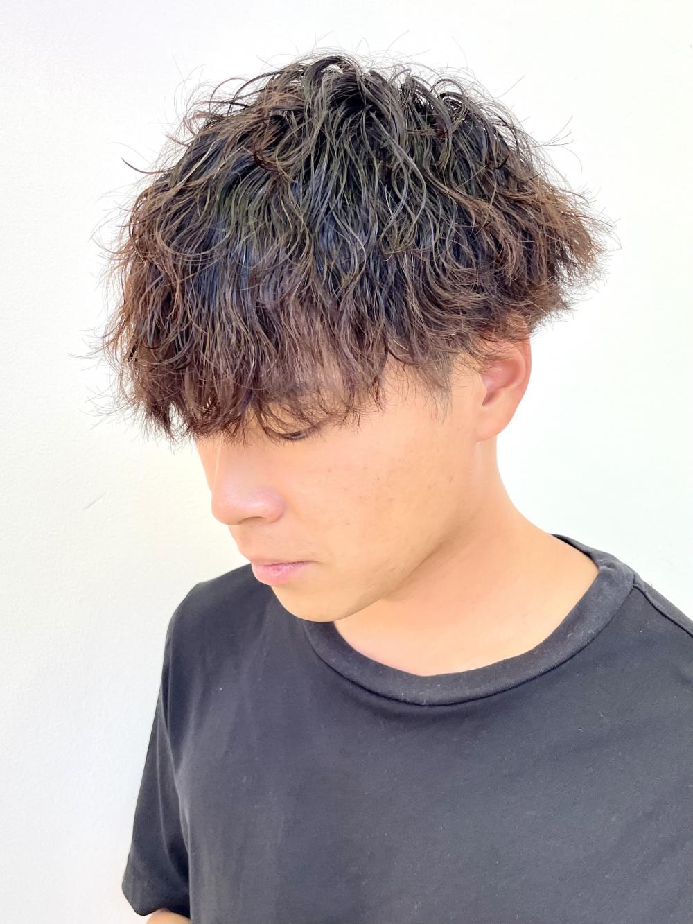 波巻きパーマ
