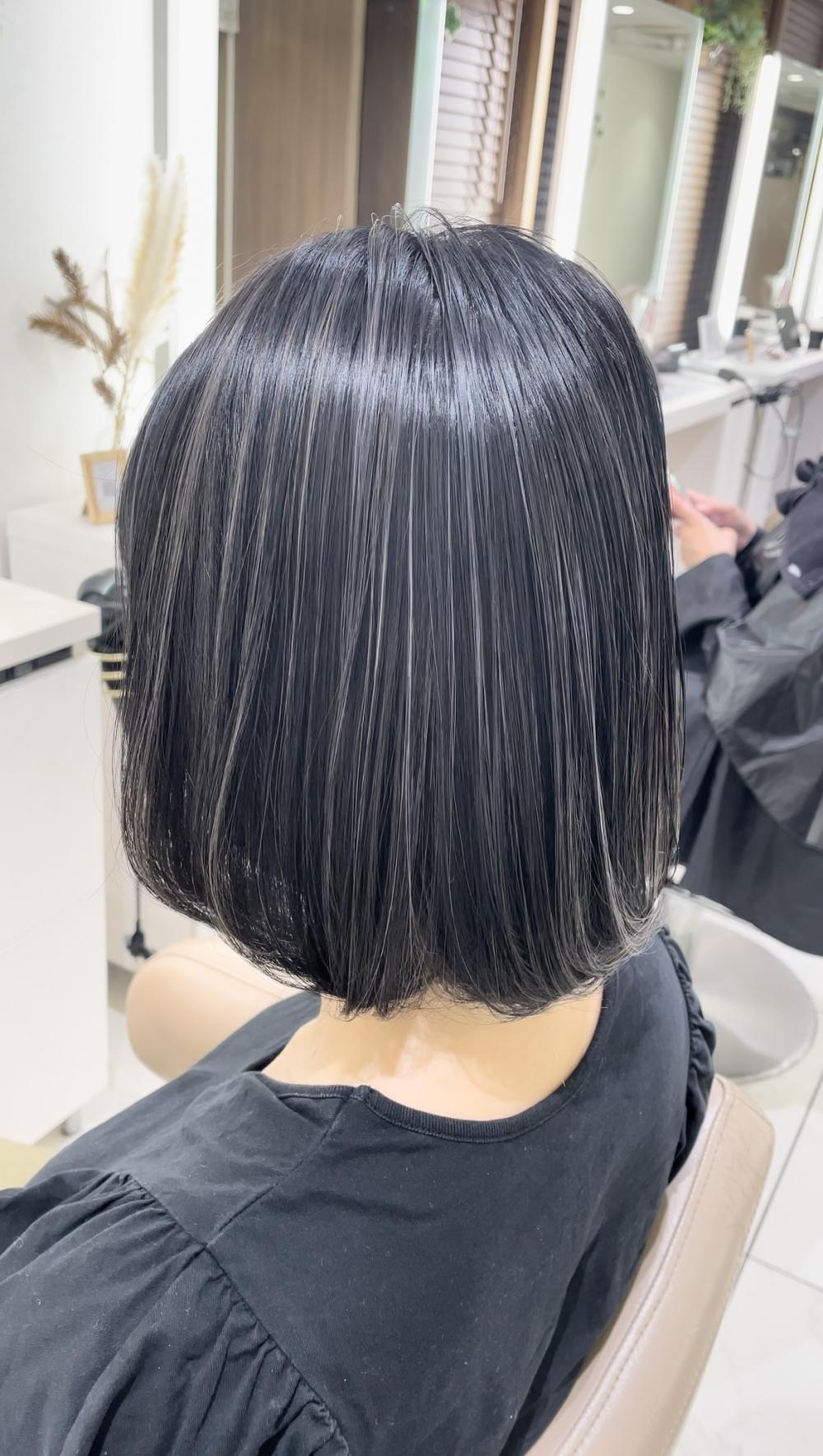 白髪ぼかしコントラストハイライト