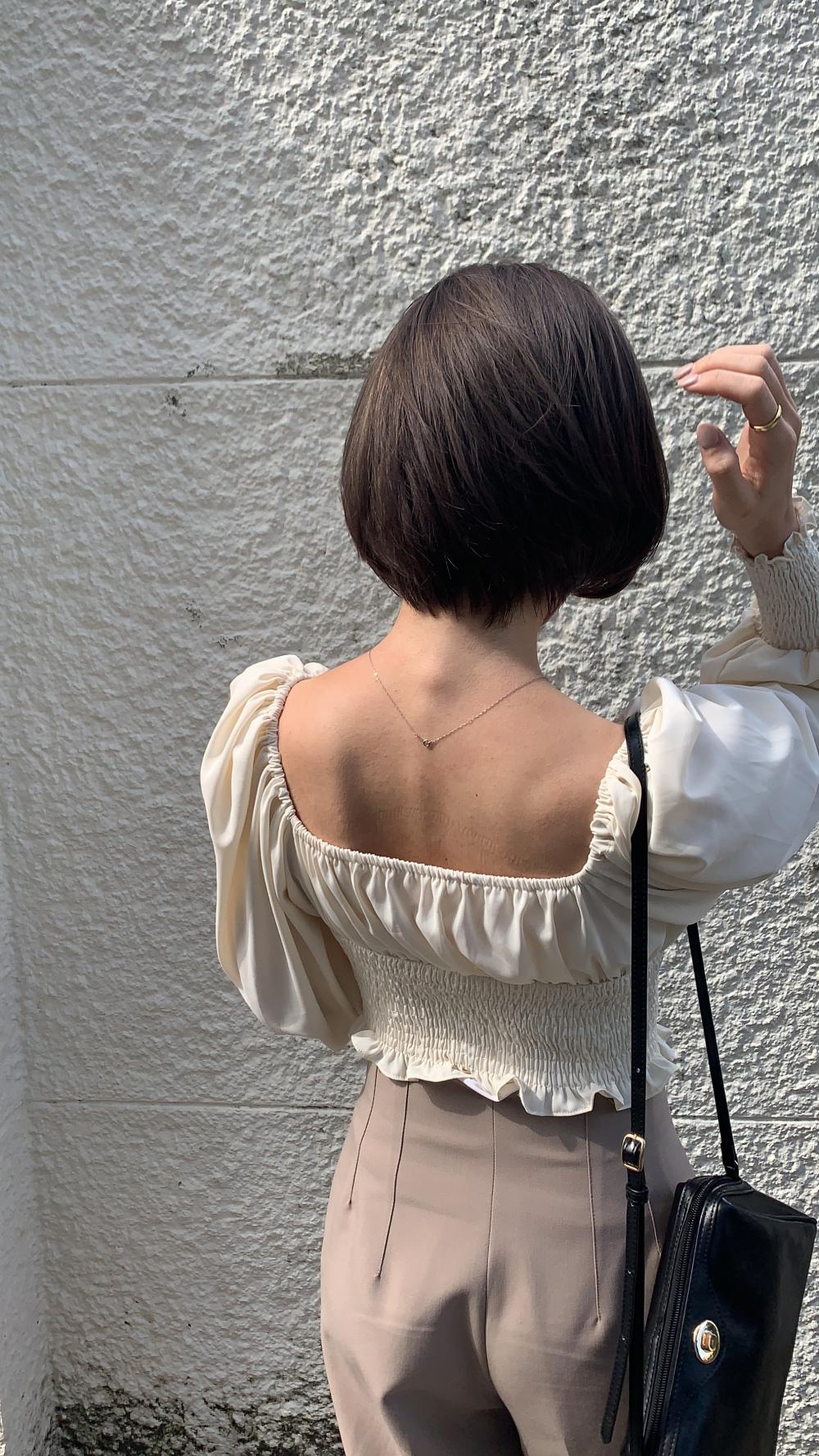 オシャレひし形ショートボブ