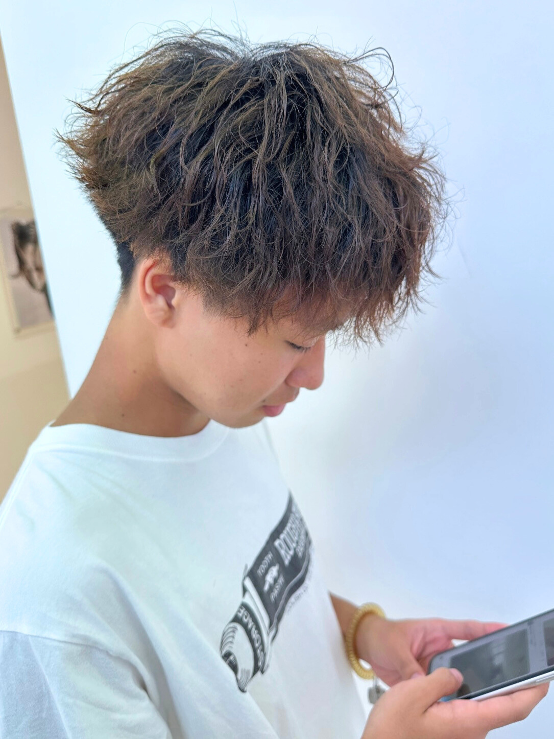 波巻きツイストスパイラルパーマ