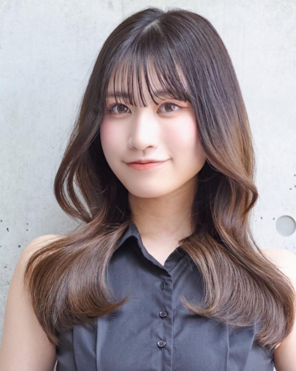 韓国風セミロング
