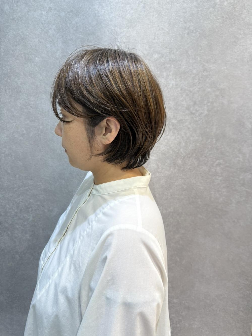 耳掛けショートボブ｜サブ写真②
