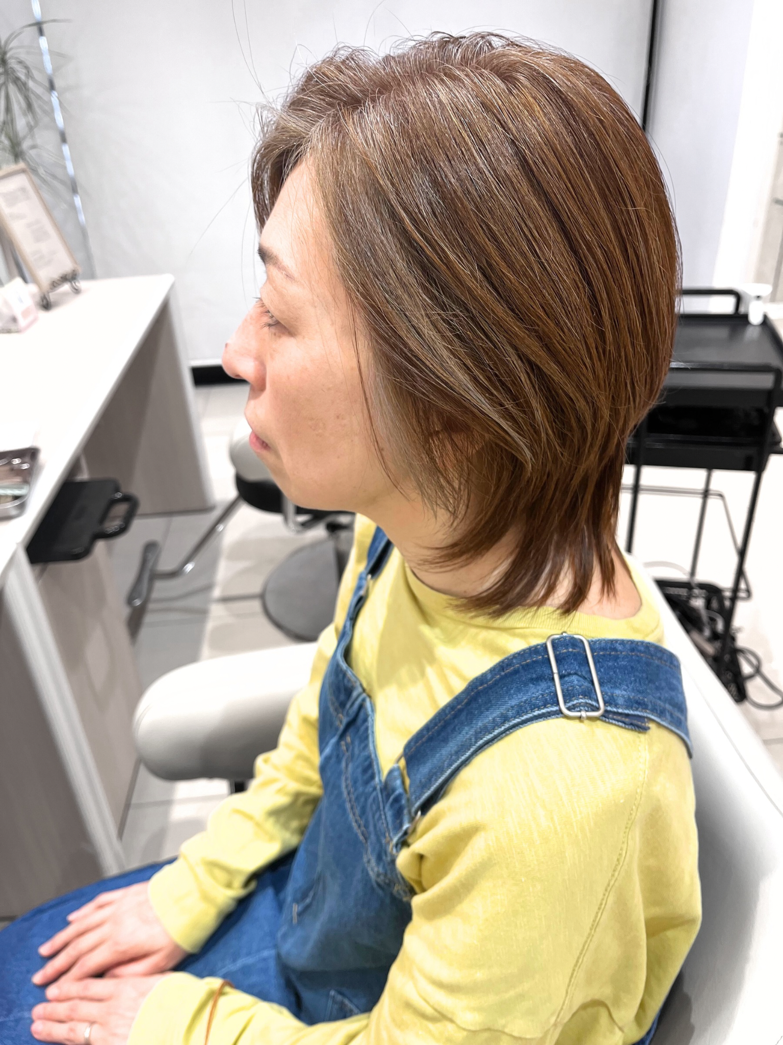 レイヤースタイル　白髪を活かすデザインカラー｜サブ写真②