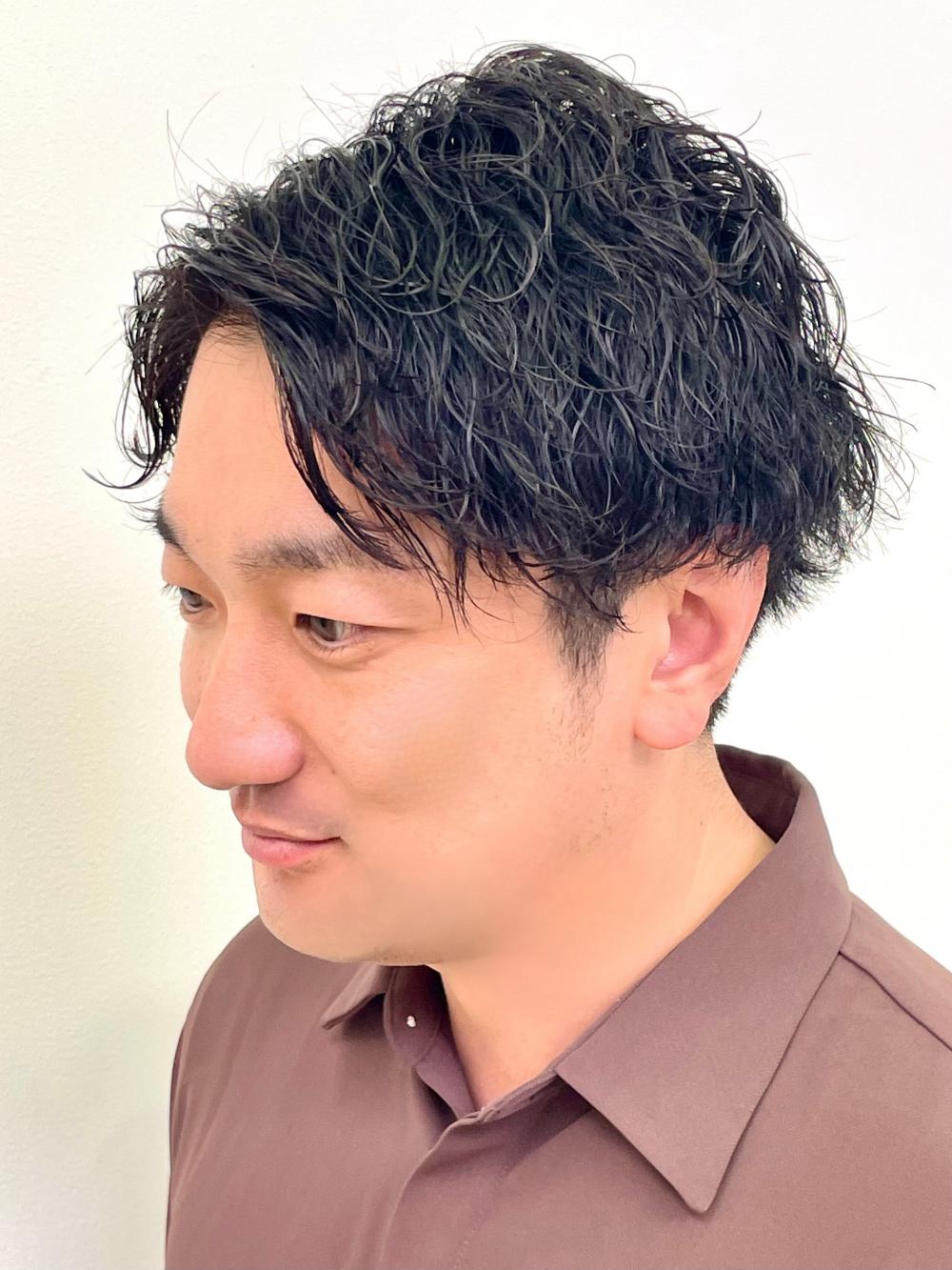 波巻きツイストスパイラルパーマ