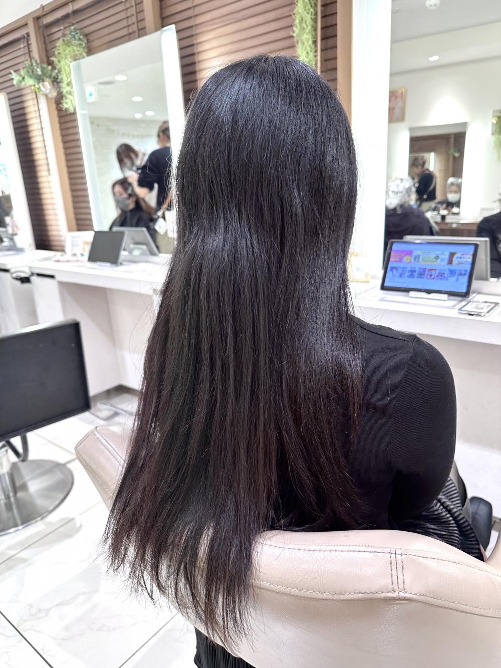 ブリーチ縮毛矯正【ロング】｜サブ写真②