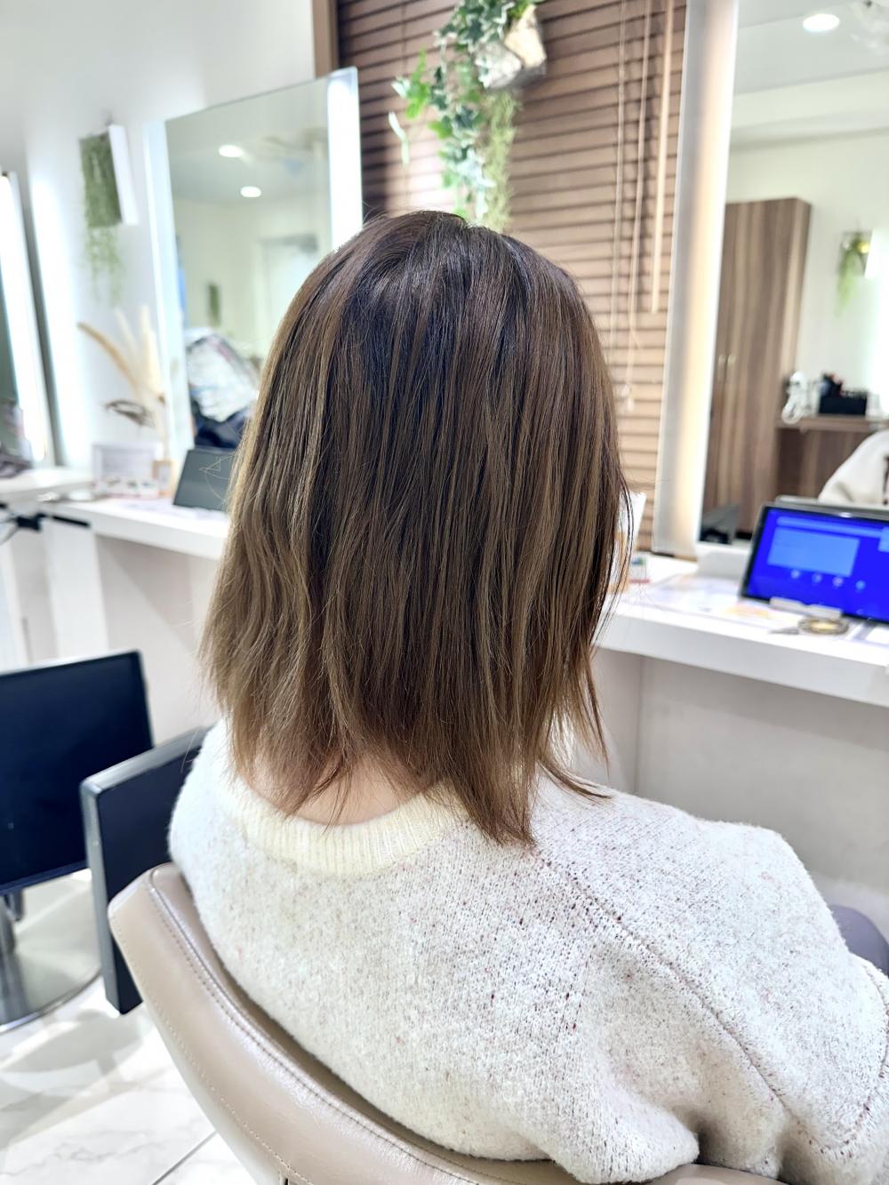 ブリーチ縮毛矯正【ボブ】｜サブ写真②