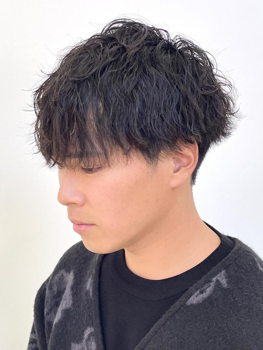 波巻きパーマ