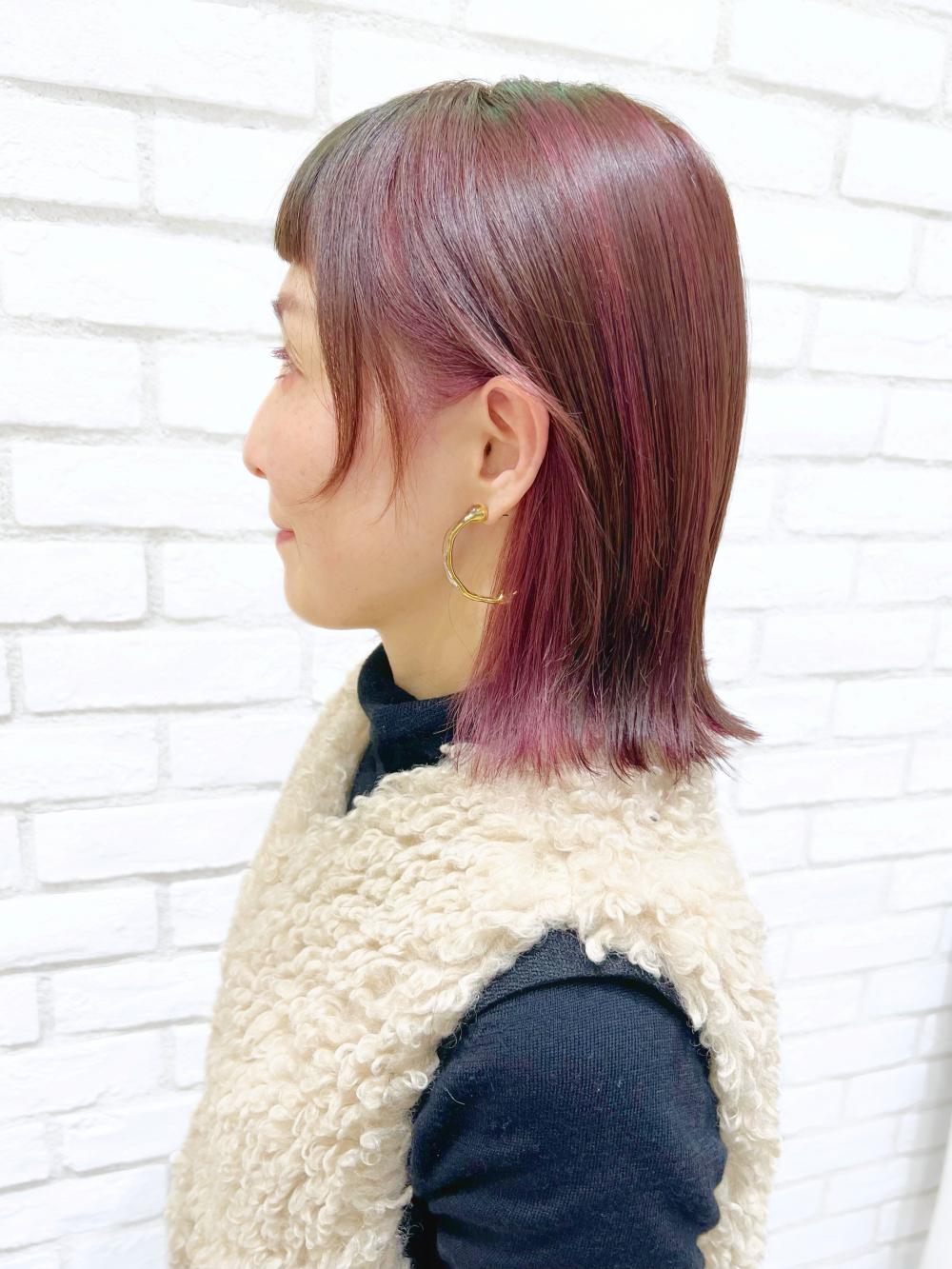 ピンクバレイヤージュ