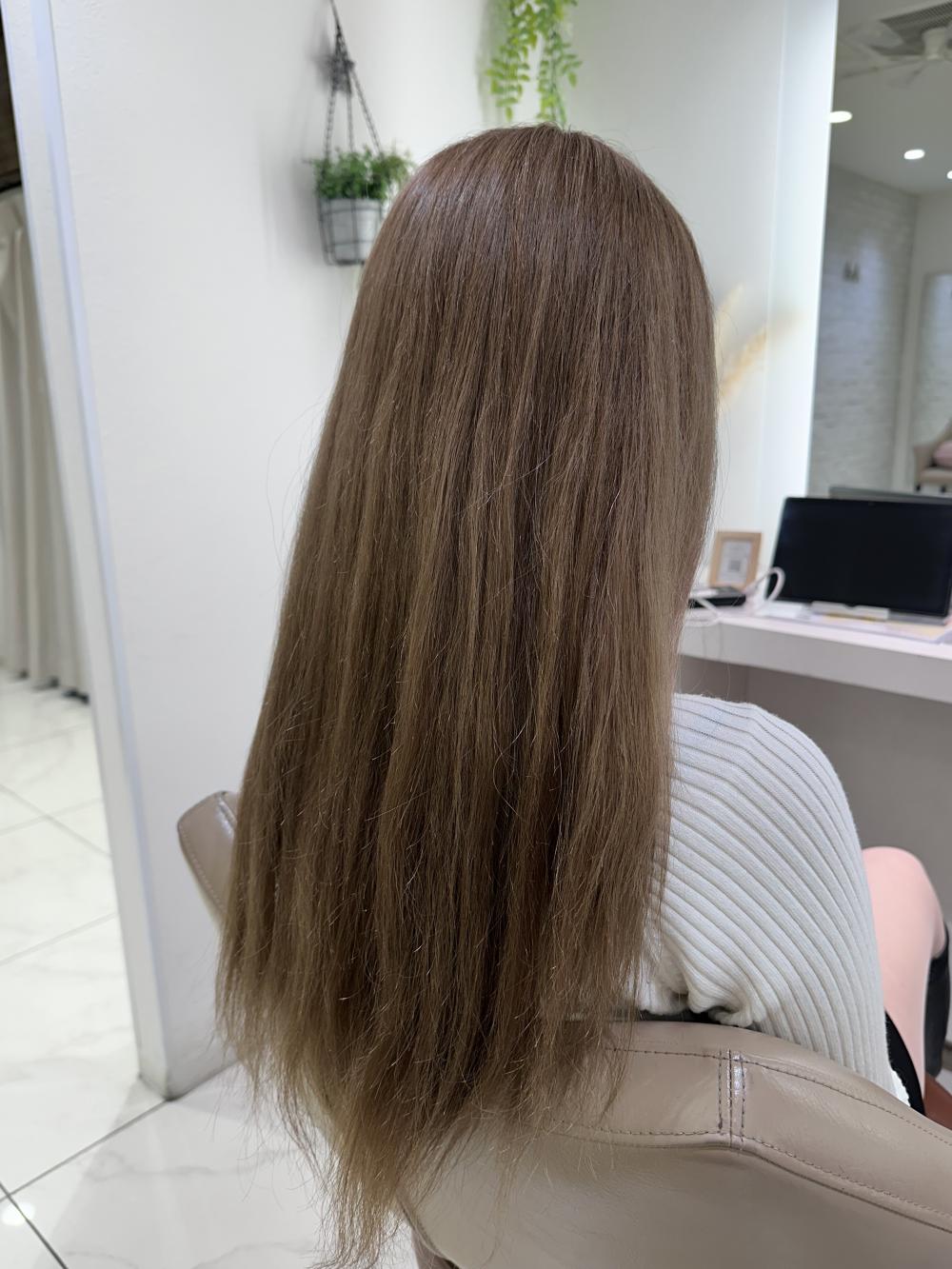 ブリーチ縮毛矯正【ロング】｜サブ写真②