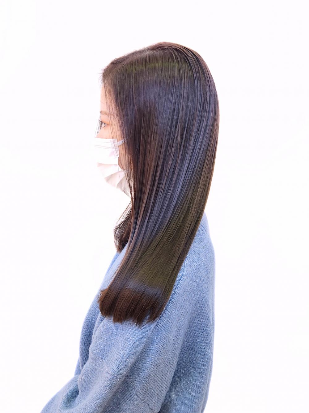 ツヤと透明感を見せます!髪質改善カラー｜サブ写真③