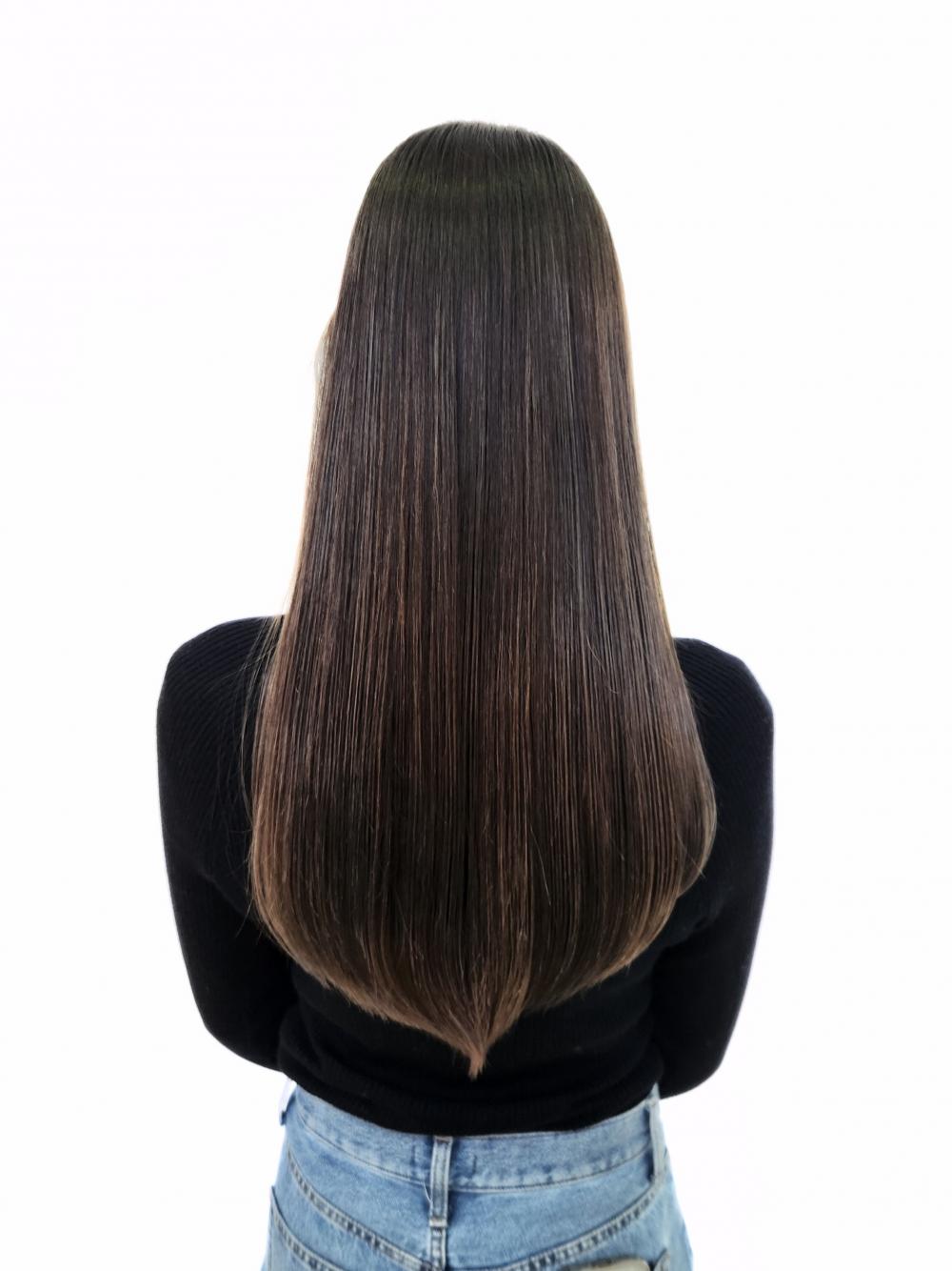 ロングヘアを活かした!ツヤツヤグレージュ｜サブ写真②