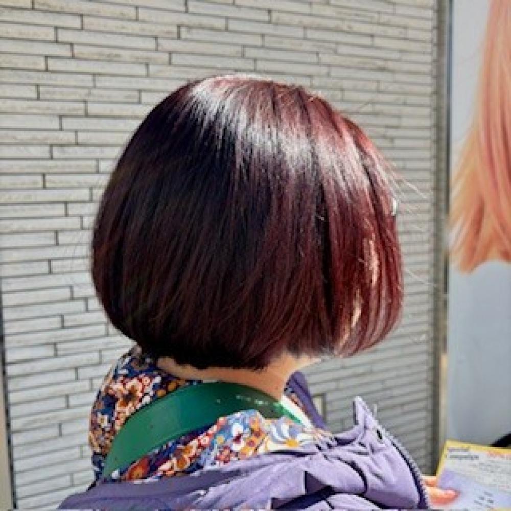 春にオススメ！！暖色系艶カラー｜サブ写真②