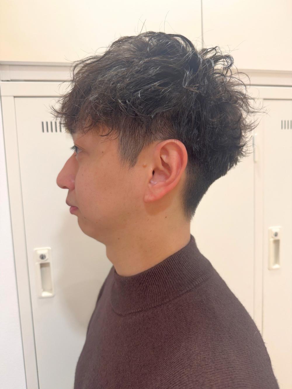 波巻きパーマ