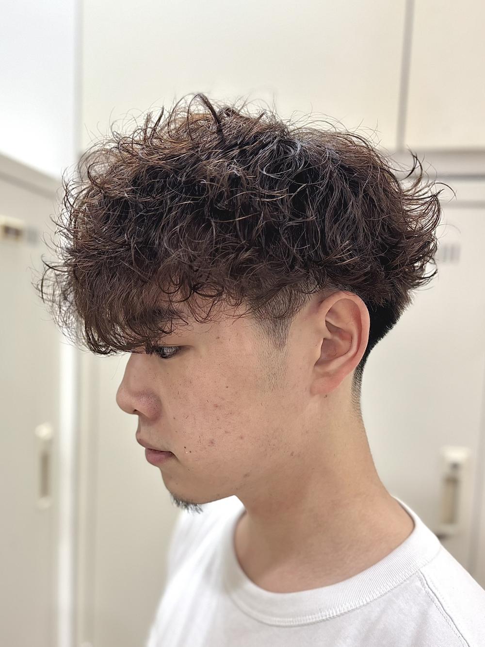 波巻きパーマ