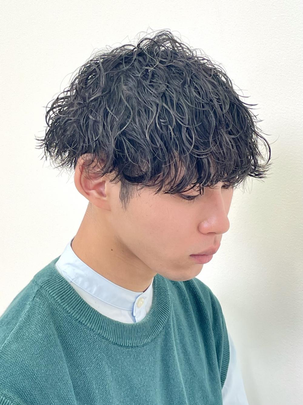 垢抜け抜群波巻きパーマ