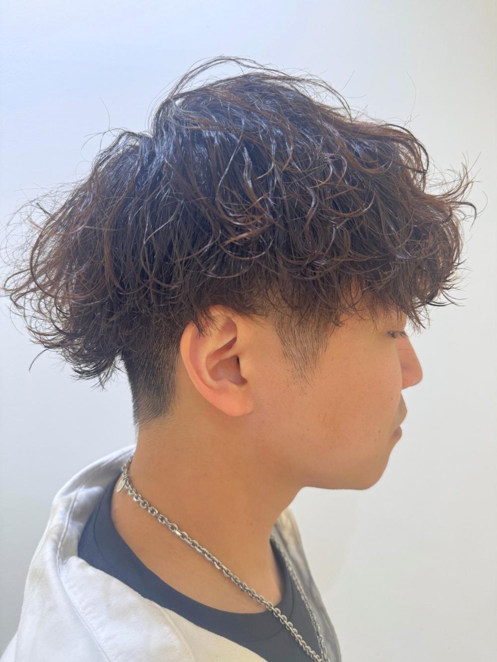 波巻きパーマ