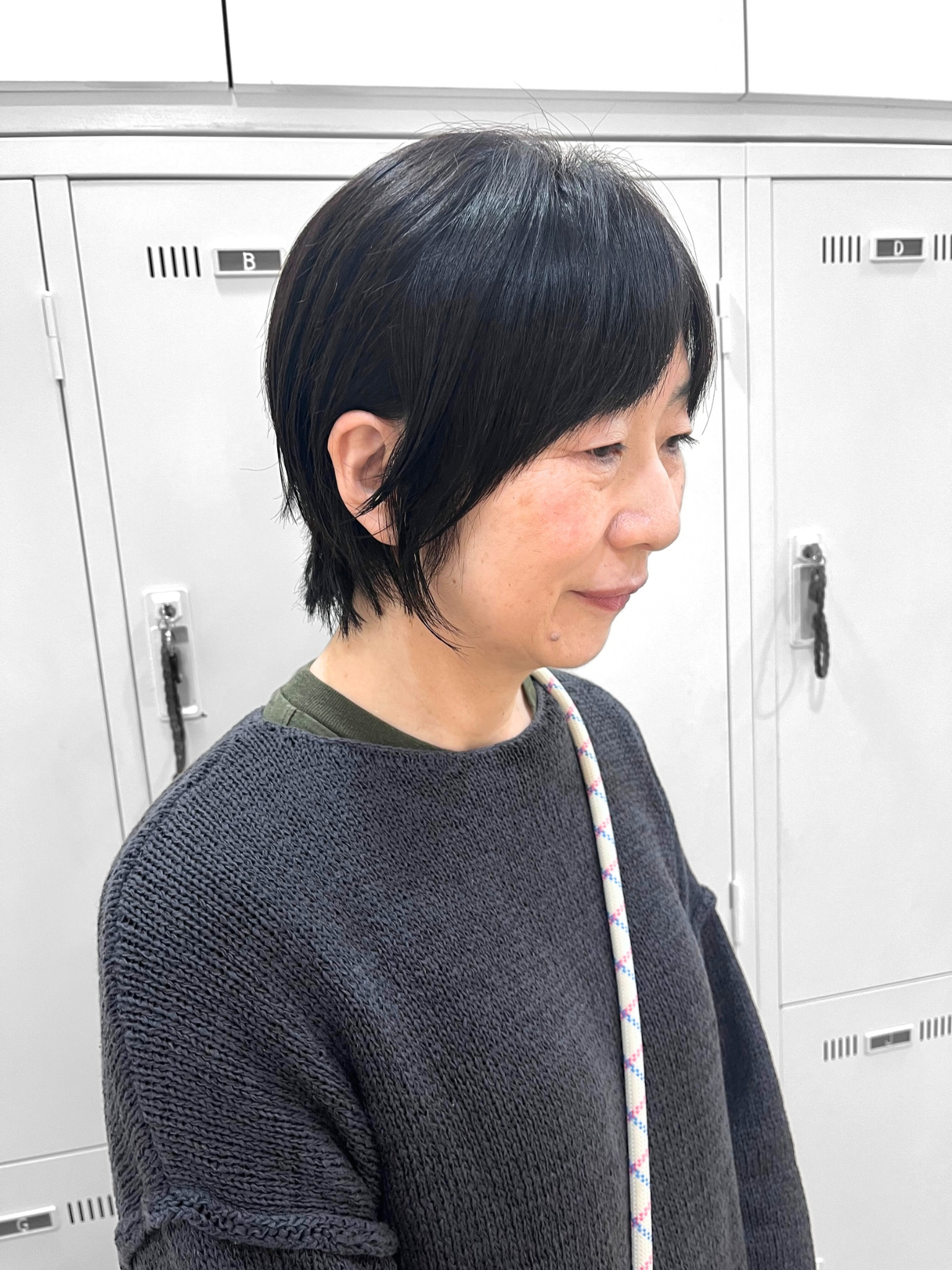 縮毛矯正ショートヘア