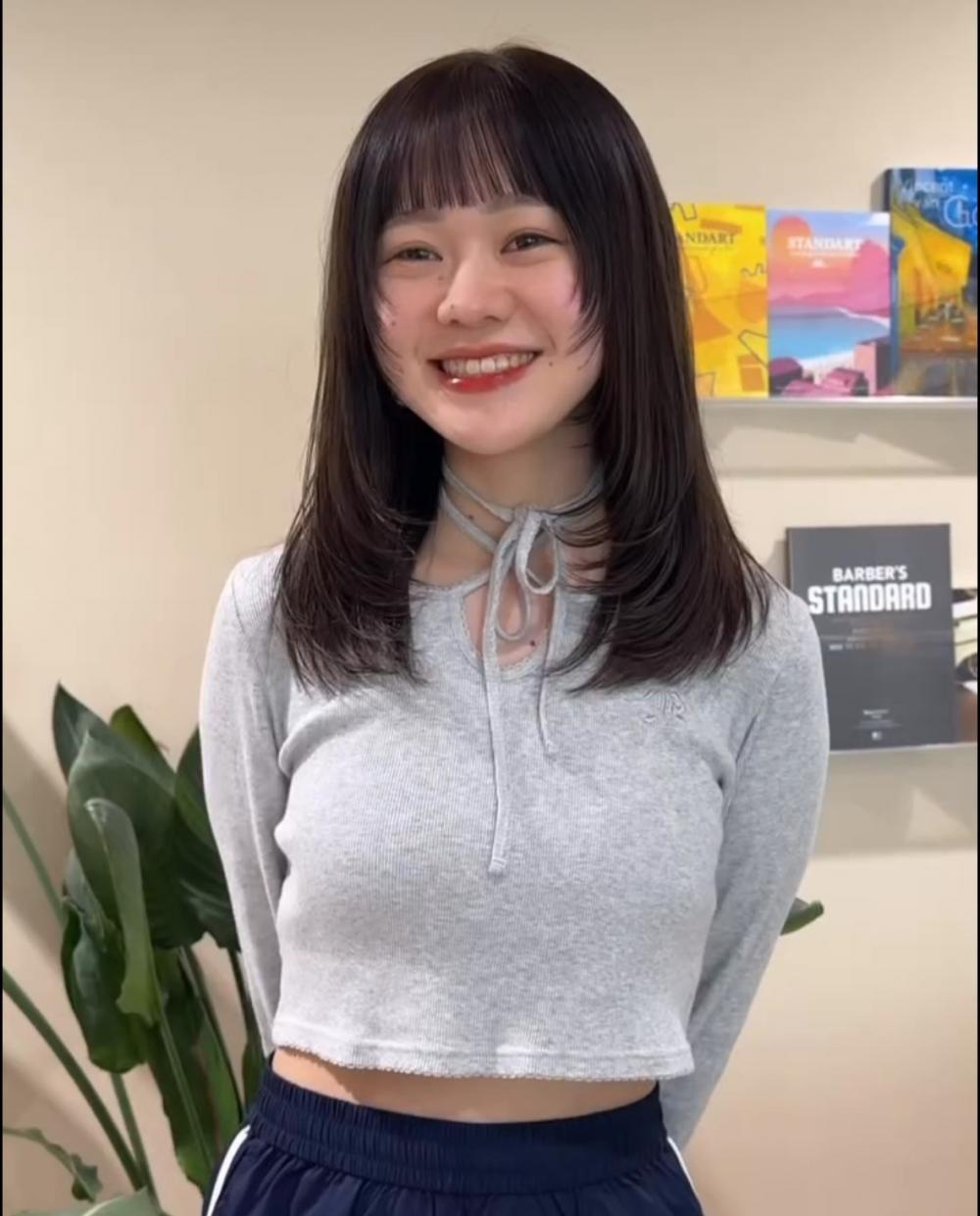 【韓国っぽかわいい】顔まわりレイヤーで甘さと抜け感をプラス