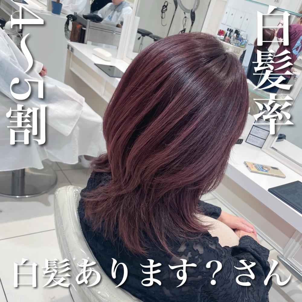 ＼白髪率4〜5割×白髪ありますか？さん／