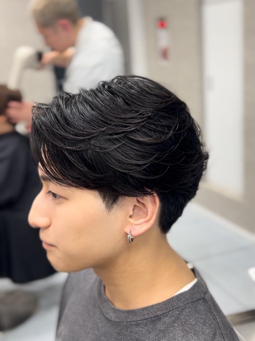 横浜メンズに人気のニュアンスパーマ