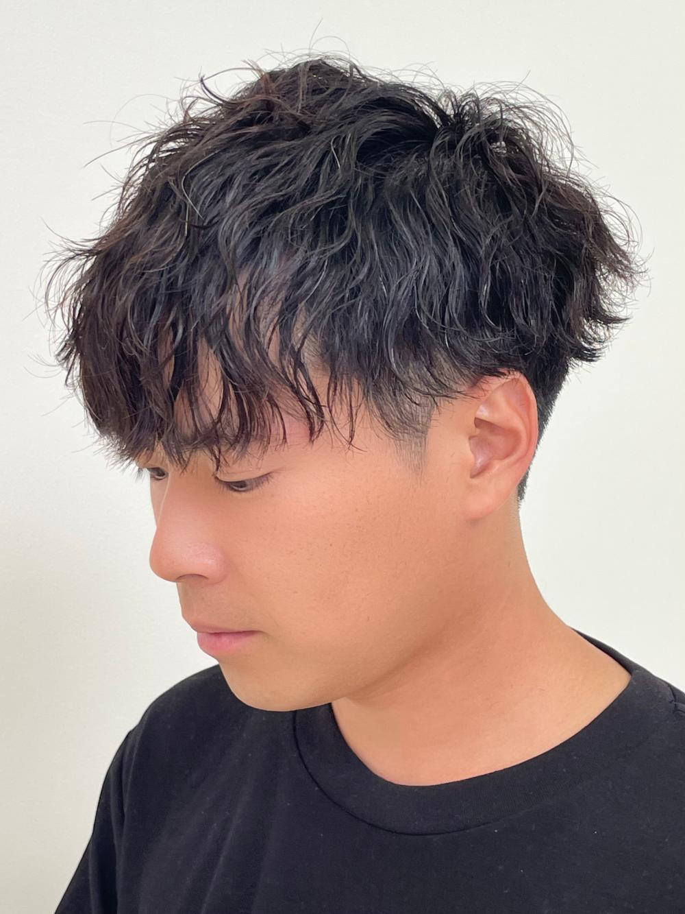 波巻きパーマ
