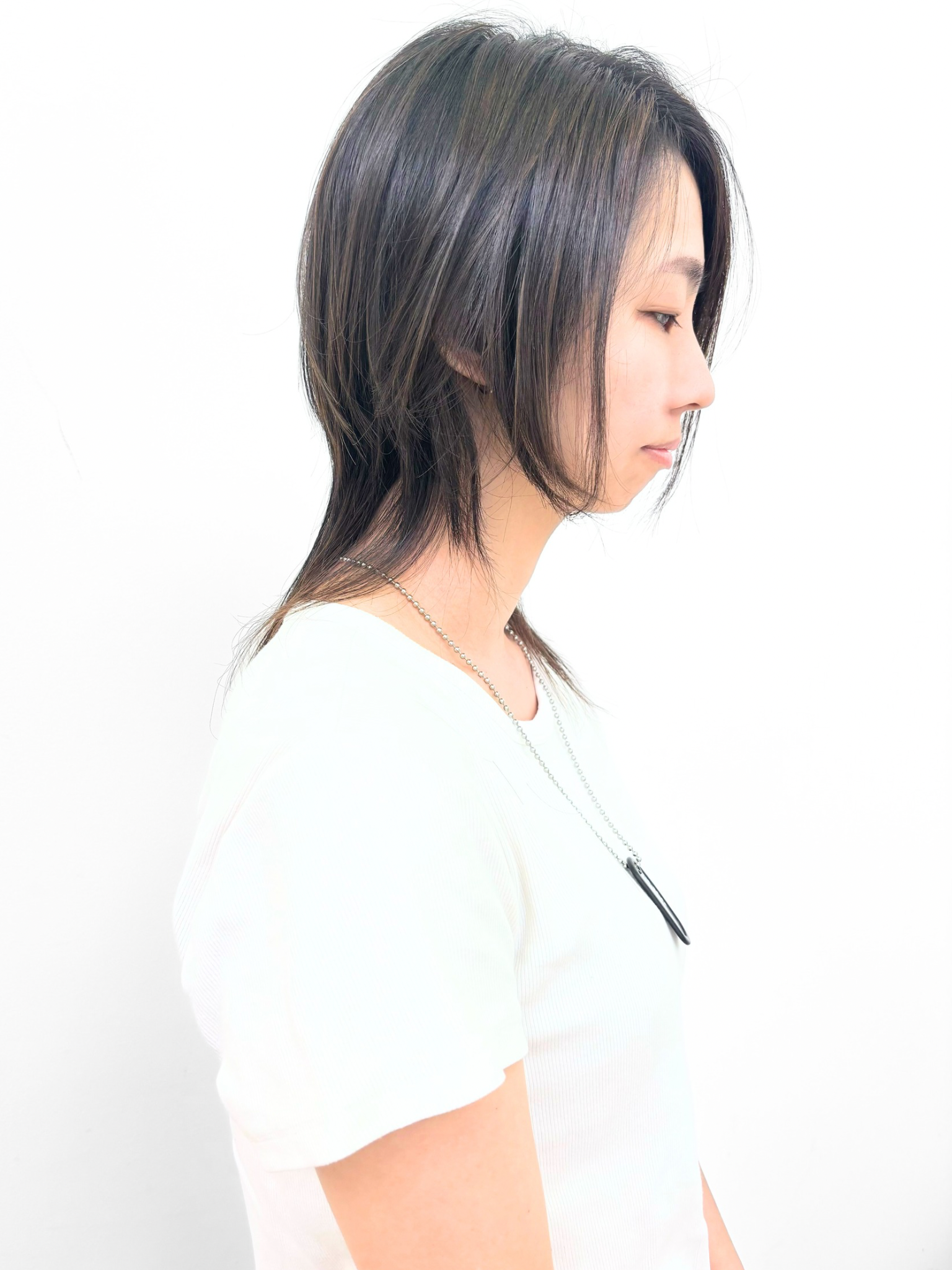 ハイレイヤー前下がりウルフ