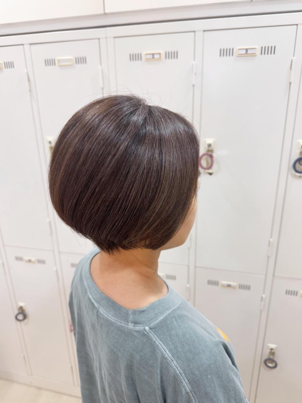 白髪ぼかしハイライト
