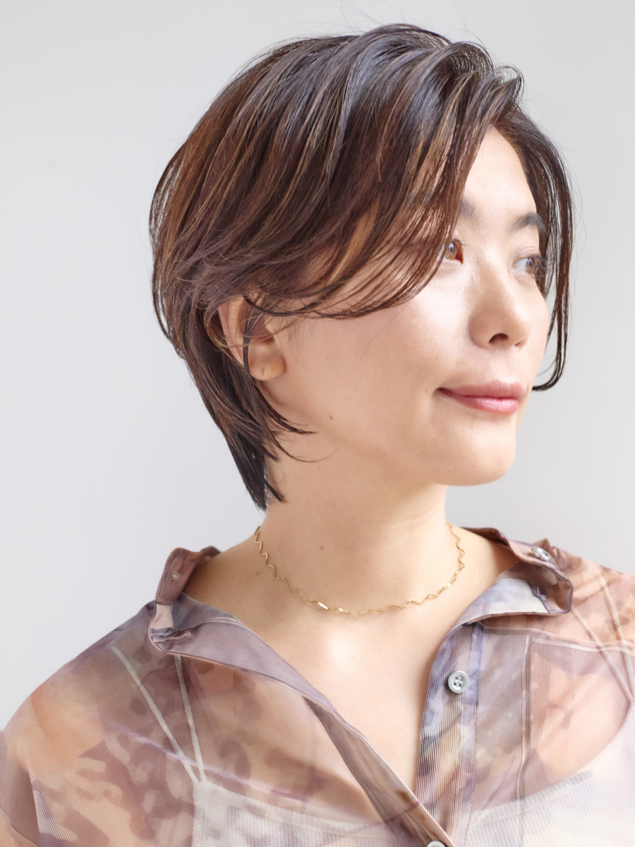 白髪ぼかしブラウン
