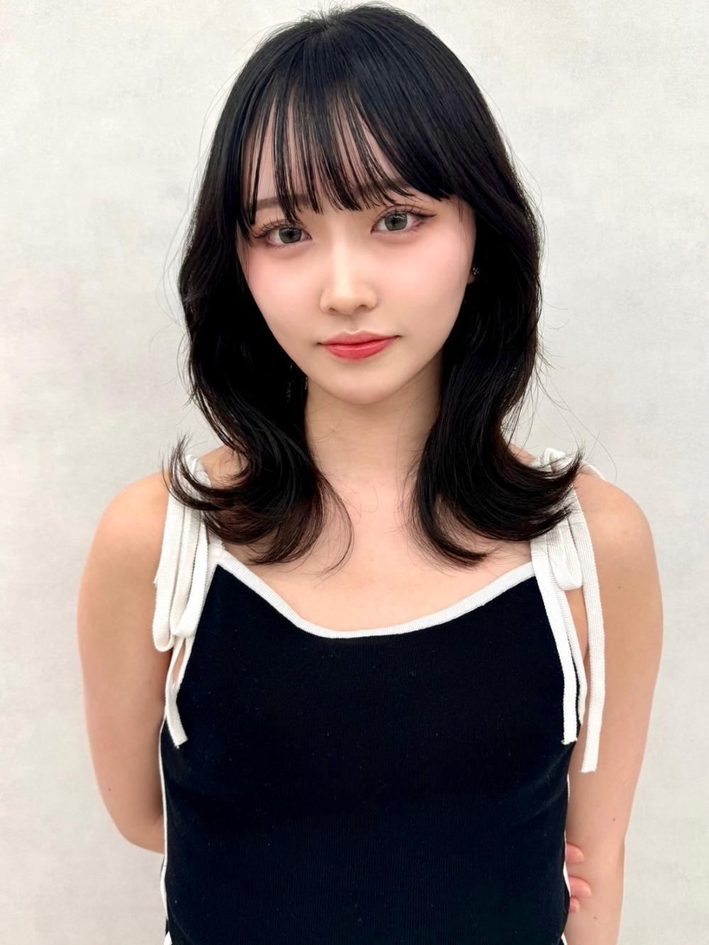 セミロングレイヤー