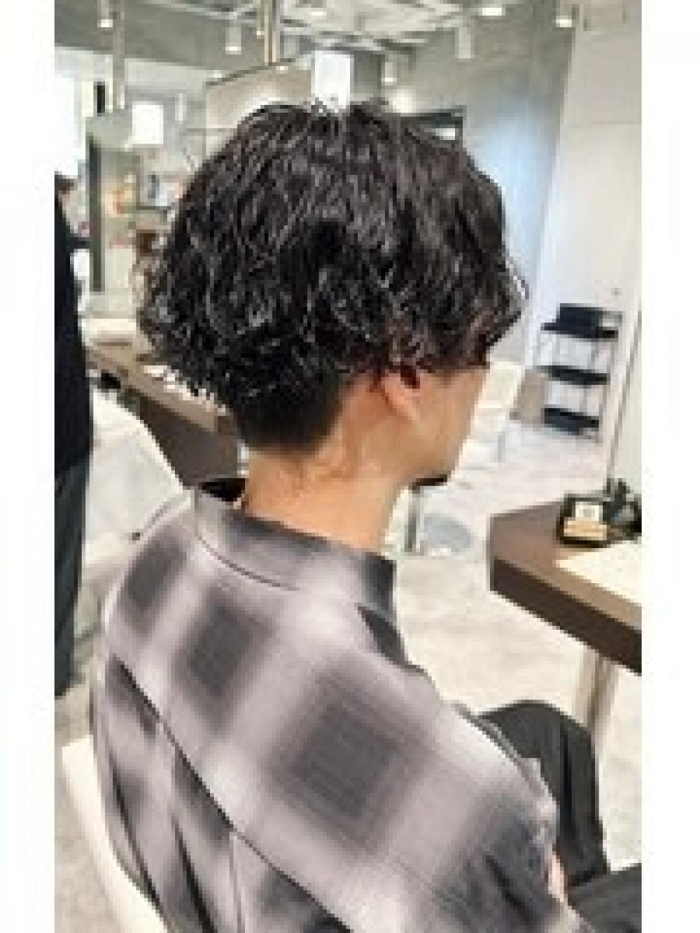 波巻きパーマ