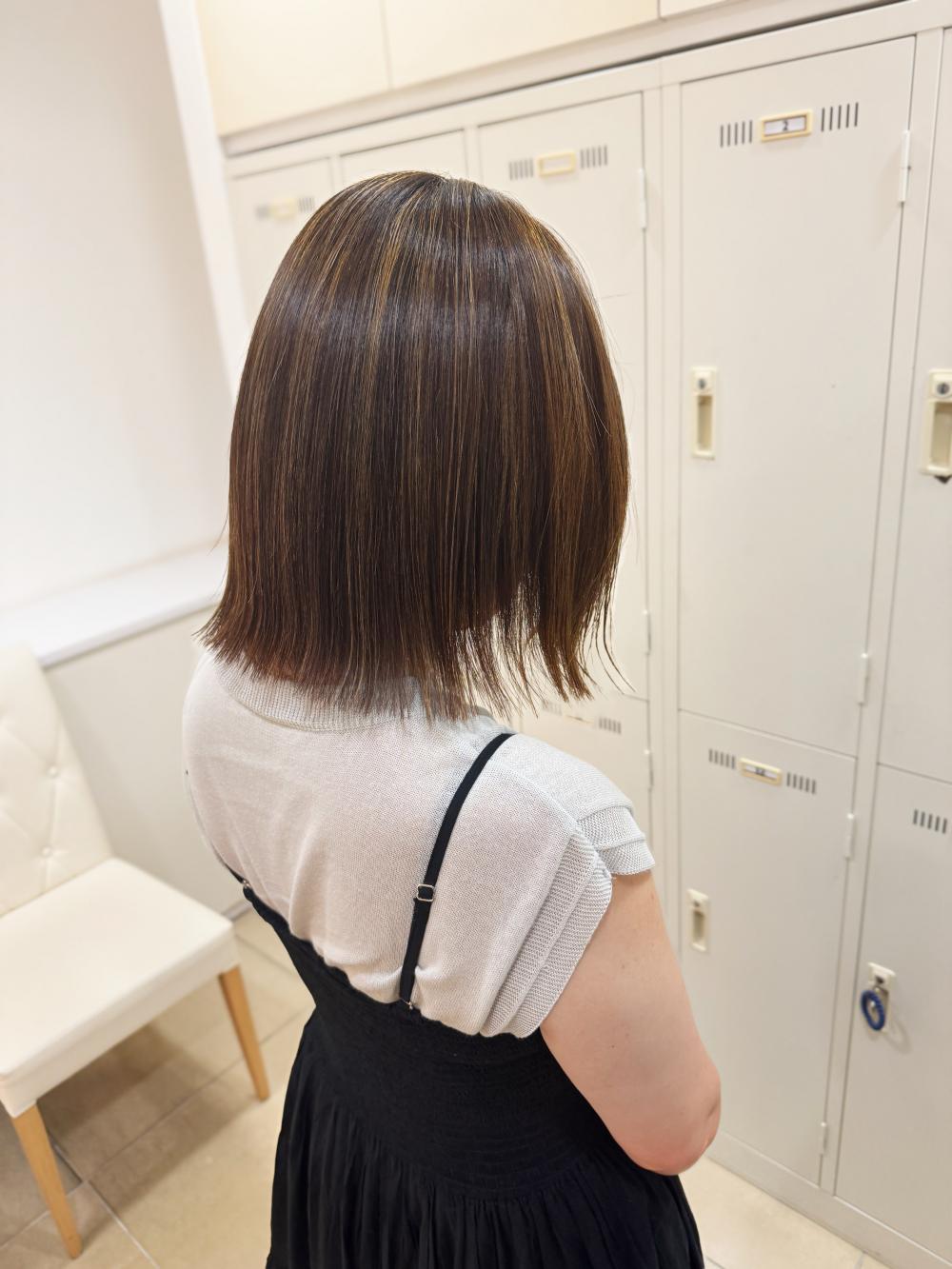 ハイライト、切りっぱなしボブ｜サブ写真②