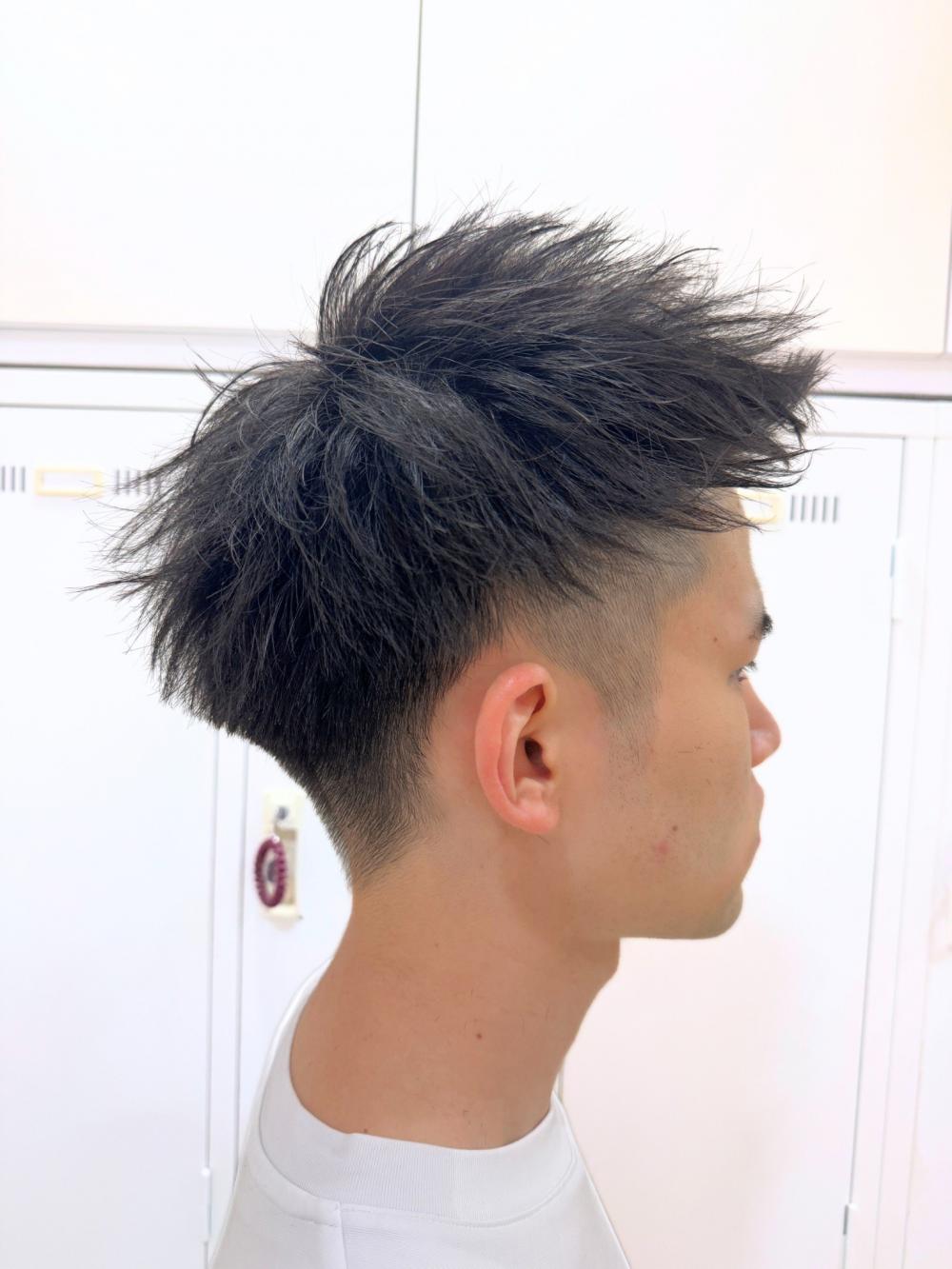 ツーブロックショート