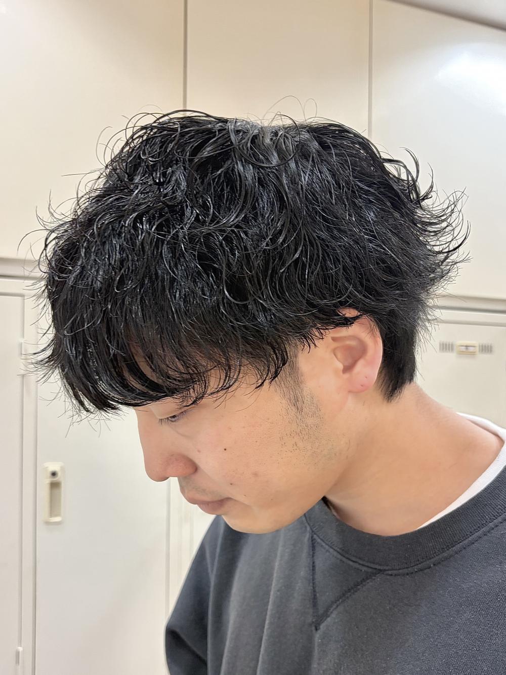 波巻きパーマ