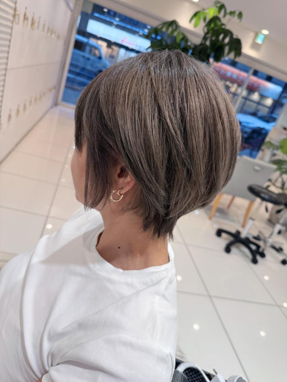 ＼白髪/丸みショート/グレージュ/大人ショート/50代／｜サブ写真③