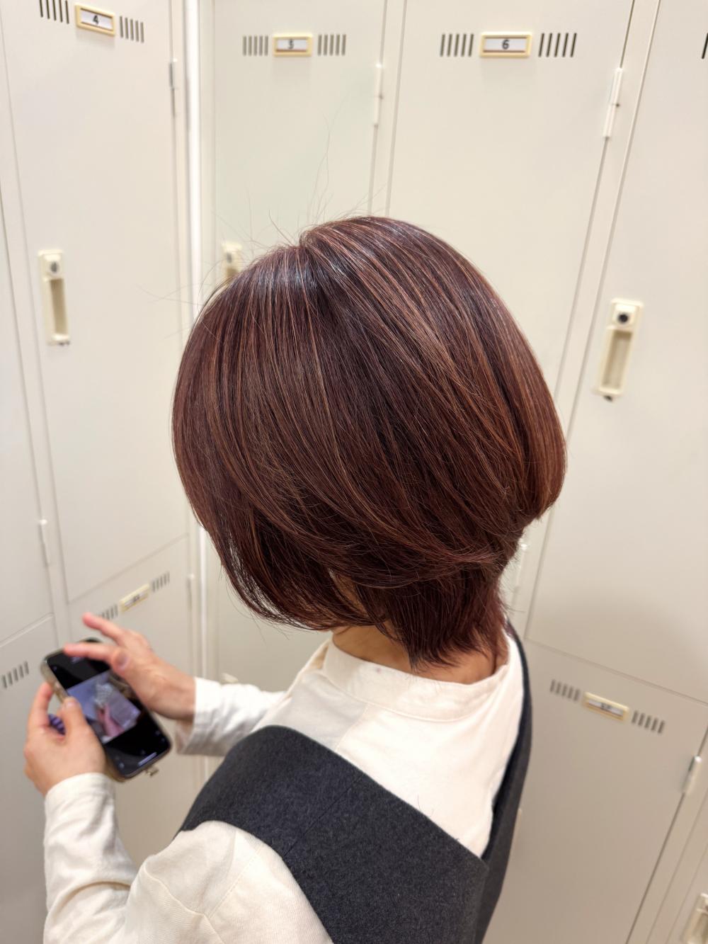 脱白髪染めハイライト｜サブ写真②