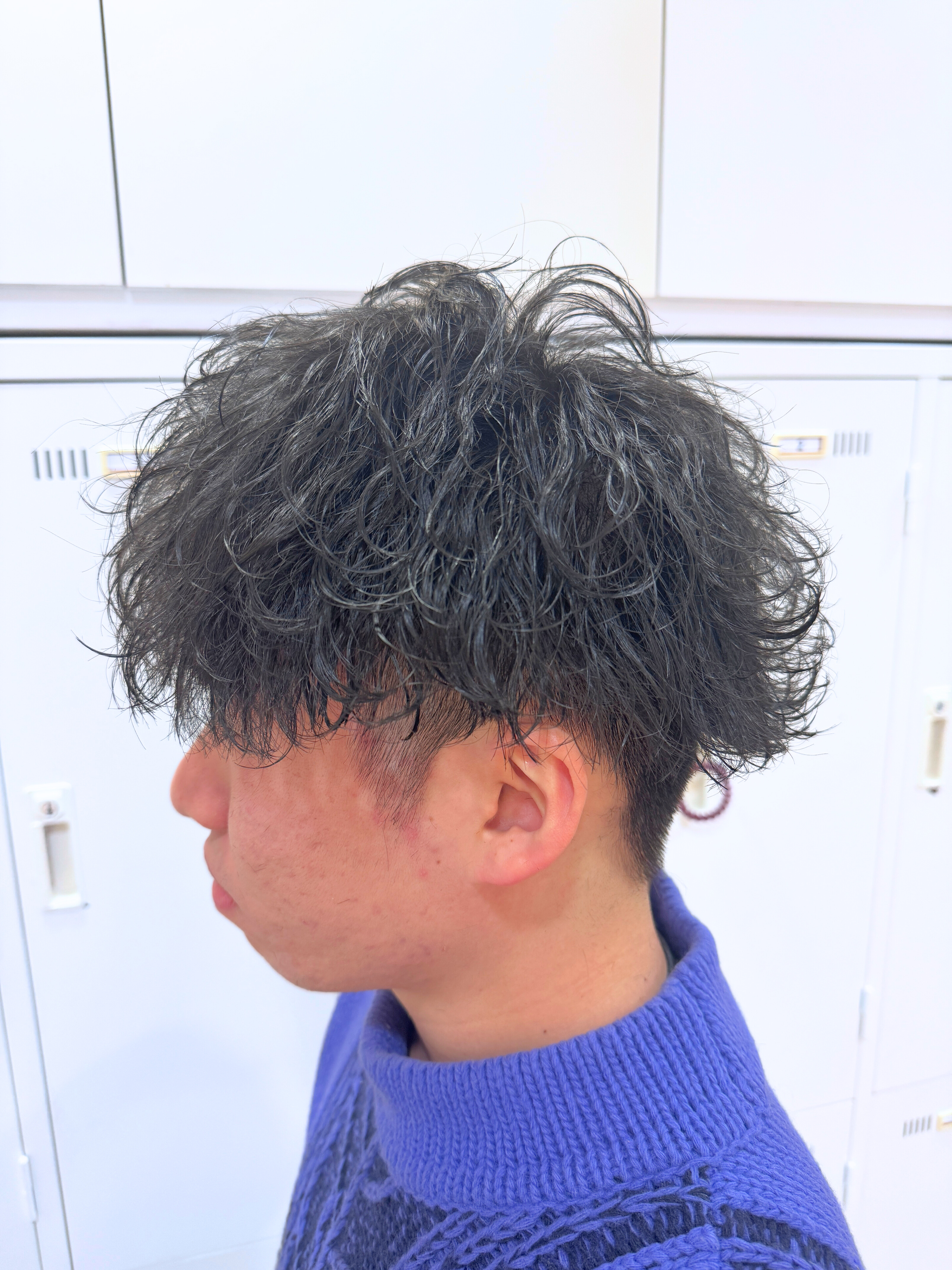 波巻きパーマ